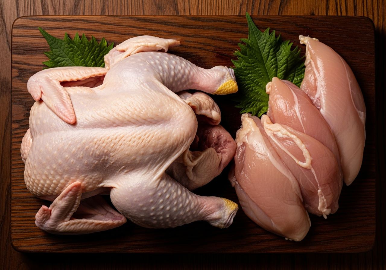 糸島の朝挽き地鶏