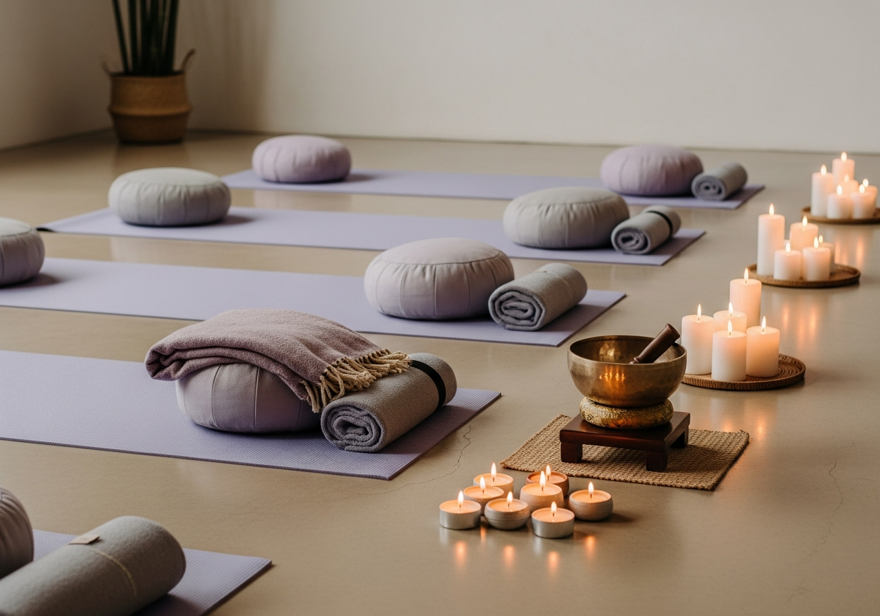 ヨガマットとプロップス