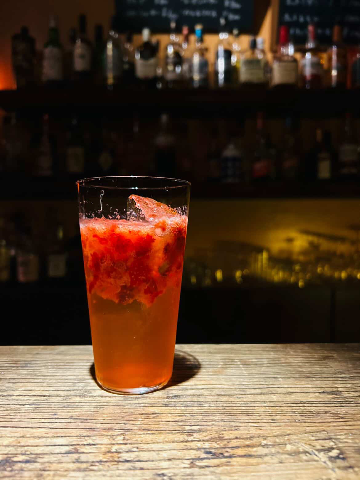 糸島産あまおう苺のジントニック